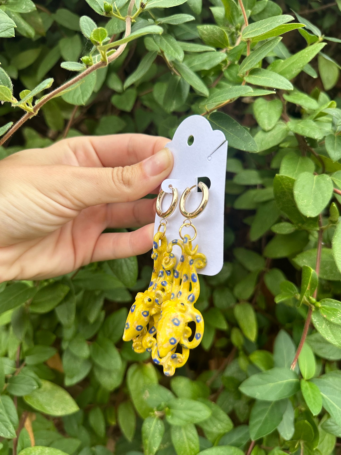 Octopus and reptile earring pre-order