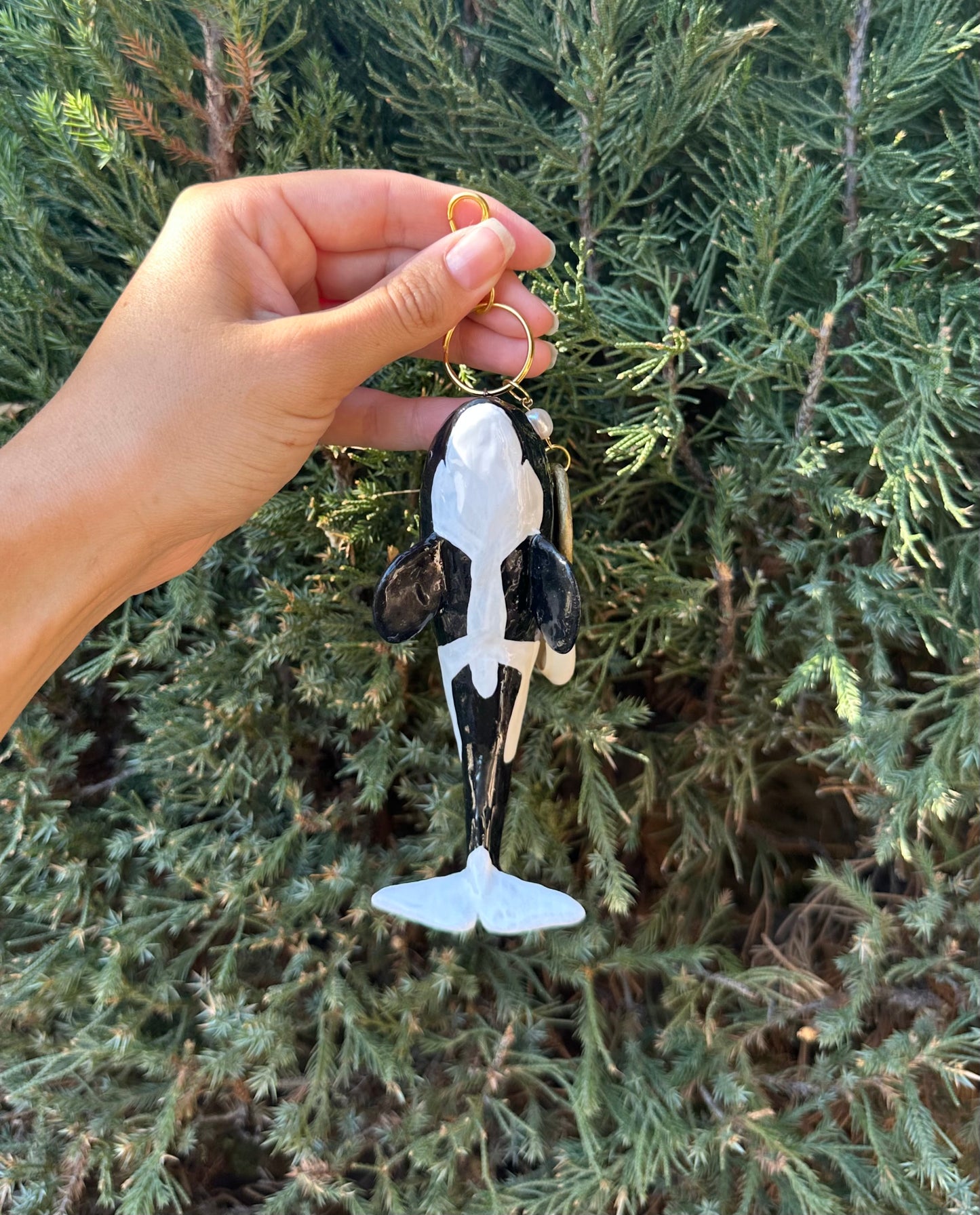 Orca bag charm