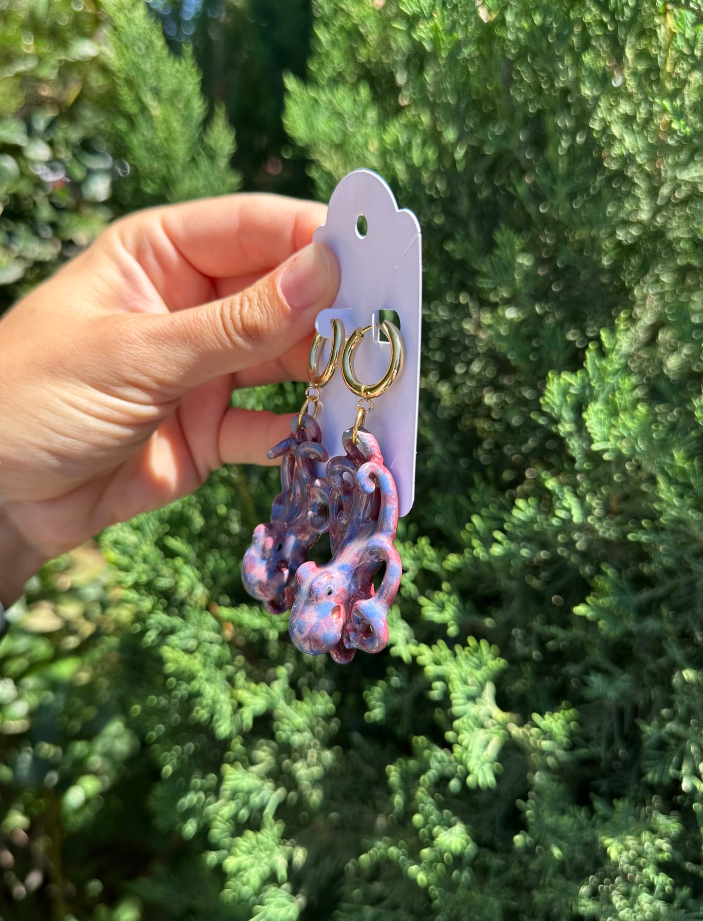 Octopus earrings