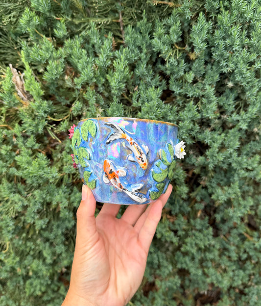 Koi pond mug
