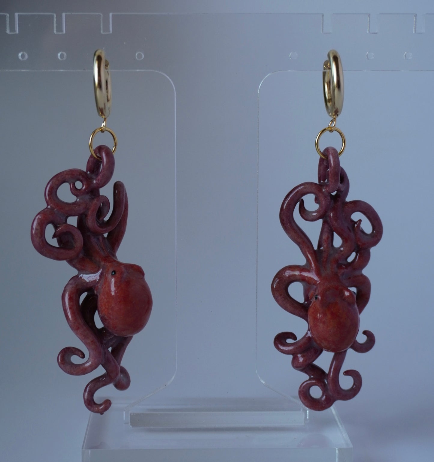 Octopus and reptile earring pre-order