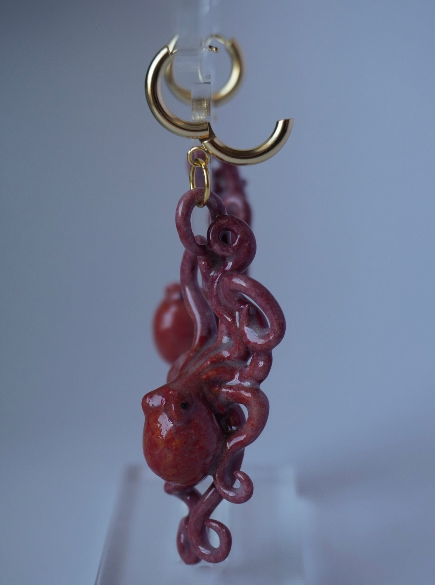 Octopus and reptile earring pre-order