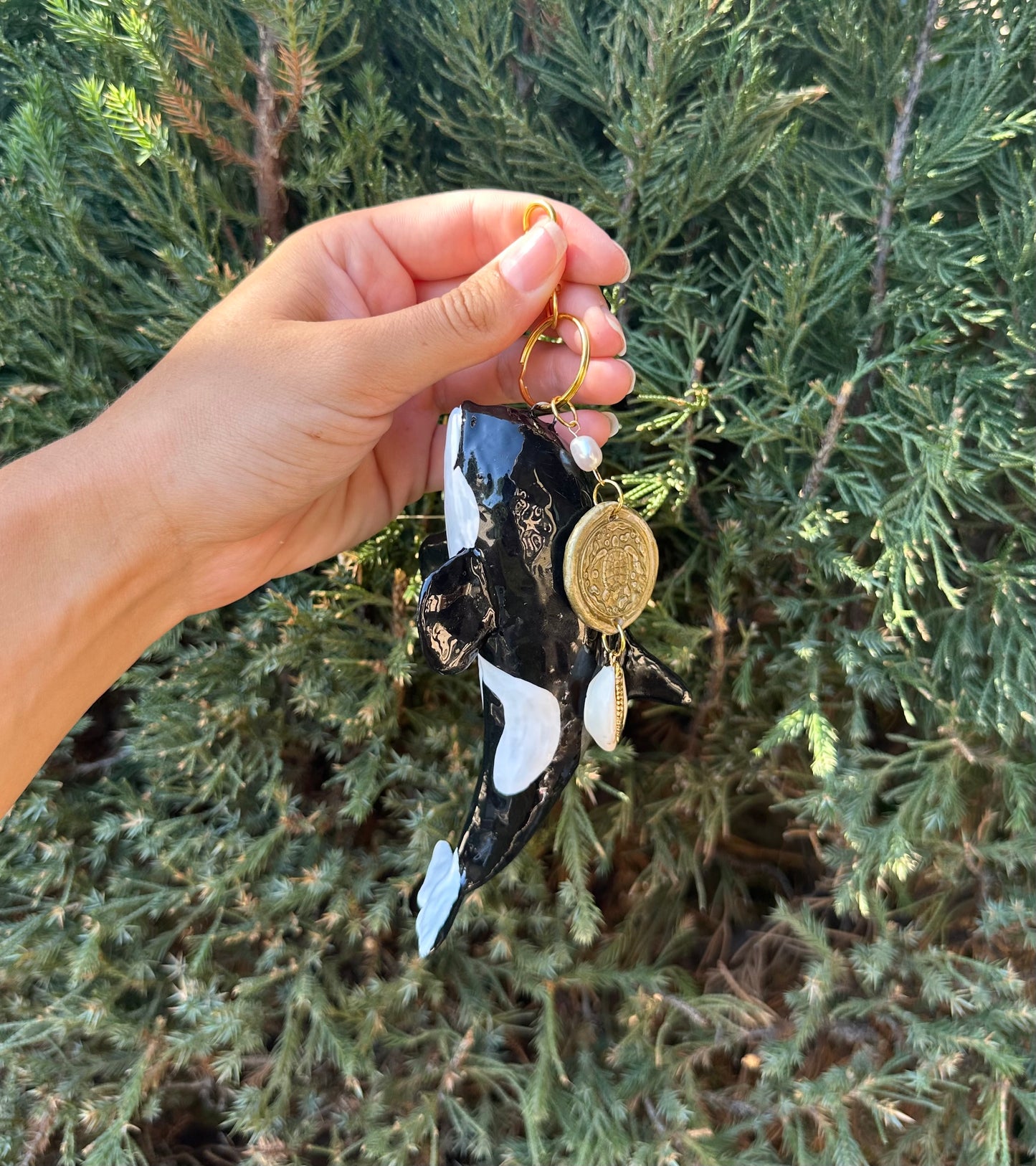Orca bag charm